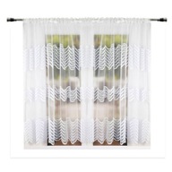 PRIPRAVENÁ ZÁCLONA 400 x 150 cm MARKÍZA BIELOU VÝŠIVKOU PRIPRAVENÁ ZÁCLONA 400 x 150 cm MARKÍZA BIELOU VÝŠIVKOU