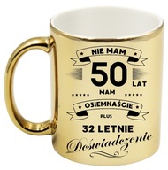 PREMIUM ZLATÝ HRNČEK K 50. NARODENINÁM ORIGINÁLNY DARČEK PREMIUM ZLATÝ HRNČEK K 50. NARODENINÁM ORIGINÁLNY DARČEK