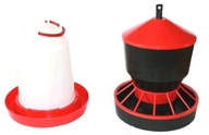 Automatický podávač 6kg, napájadlo 6l, kurčatá, hydina, husi Automatický podávač 6kg, napájadlo 6l, kurčatá, hydina, husi