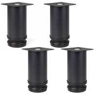 4x nastaviteľná nábytková noha fi50 ATM H-100mm BLACK SET 4x nastaviteľná nábytková noha fi50 ATM H-100mm BLACK SET