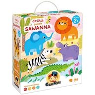 ČESKÉ DIVOKÉ HÁDANKY SAVANNA ZVIERATÁ 24 KUSOV. ČESKÉ DIVOKÉ HÁDANKY SAVANNA ZVIERATÁ 24 KUSOV.