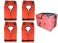 Záchranné vesty, balenie 4 ks, 100N >40kg Záchranné vesty, balenie 4 ks, 100N >40kg