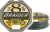 Konger Braided Line Braider X8 0,12mm/150m - Zelený Konger Braided Line Braider X8 0,12mm/150m - Zelený