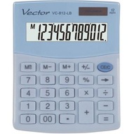 KANCELÁRSKA KALKULAČKA VECTOROVÁ VC-812 LB MODRÁ KANCELÁRSKA KALKULAČKA VECTOROVÁ VC-812 LB MODRÁ