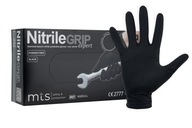 NitrileGrip ochranné nitrilové rukavice, čierne, veľkosť XL, 50 ks.