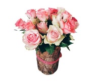Drevená pňová váza na kvety WoodsonDeko