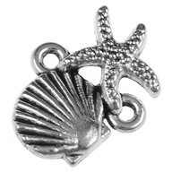KONEKTOR SHELL STAR CHARMS 18X13MM 2KS KONEKTOR SHELL STAR CHARMS 18X13MM 2KS
