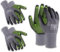 Rukavice STALCO 3 páry Nitrile Flex Dots spandex 7 Rukavice STALCO 3 páry Nitrile Flex Dots spandex 7