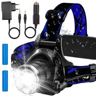 VÝKONNÁ LED ČELOVKA VODEODOLNÁ ČELOVÁ LAMPA 2x ZOOM BATÉRIA VÝKONNÁ LED ČELOVKA VODEODOLNÁ ČELOVÁ LAMPA 2x ZOOM BATÉRIA