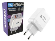 USB NÁSTENNÁ NABÍJAČKA USB-TYPE C 20W