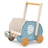 Viga PolarB Drevený kočík Baby Walker Pusher Elephant