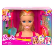 Barbie Styling Head Neon Rainbow Blonde w