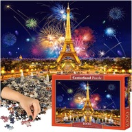 PUZZZLE 1000 KUSOV. PARÍŽ V NOCI OHŇOSTROJ EIFFELOVÁ VEŽA XXL KLASICKÝ PUZZLE PUZZZLE 1000 KUSOV. PARÍŽ V NOCI OHŇOSTROJ EIFFELOVÁ VEŽA XXL KLASICKÝ PUZZLE