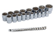 ENERGETICKÉ ZÁSUVKY SPLINE 3/8 18ks 6-24mm + LIŠTA ENERGETICKÉ ZÁSUVKY SPLINE 3/8 18ks 6-24mm + LIŠTA