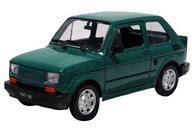 MALUCH FIAT 126 ZELENÝ KOVOVÝ MODEL 1:21 WELLY