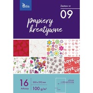 Zošit tvorivých papierov A4 100g. 16 listov KB030 Zošit tvorivých papierov A4 100g. 16 listov KB030