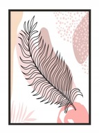 OBRAZOVÝ PLAGÁT V RÁME 33x43 cm Perokresba Feather P1866 OBRAZOVÝ PLAGÁT V RÁME 33x43 cm Perokresba Feather P1866