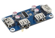 USB HUB HAT (B) - 4-portový USB 2.0 HUB pre Raspberry Pi USB HUB HAT (B) - 4-portový USB 2.0 HUB pre Raspberry Pi
