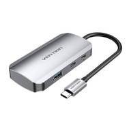 Dokovacia stanica USB-C na USB-C, 3x USB3.0, PD 0,15m Vention