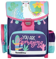 Školská taška pre dievčatá BAMBINO LAMA KAKTUSY