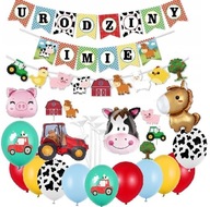 BALÓNY sada zvieratiek FARM banner NÁZOV BALÓNY sada zvieratiek FARM banner NÁZOV