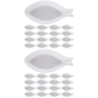Plastové taniere Poháre na podšálky na ryby 50 ks