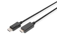 DisplayPort 1.2 DP/HDMI adaptérový kábel čierny 3m DisplayPort 1.2 DP/HDMI adaptérový kábel čierny 3m