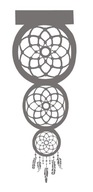 OPENWORK moderná dekorácia DREAMCATCHER, šedá LARGE OPENWORK moderná dekorácia DREAMCATCHER, šedá LARGE
