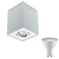 Štvorcové stropné svietidlo LED TUBA White GU10 studená Štvorcové stropné svietidlo LED TUBA White GU10 studená