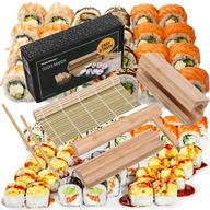 Sada drevených valčekov na sushi ideálny ako darček k SUSHI MAKERU Sada drevených valčekov na sushi ideálny ako darček k SUSHI MAKERU
