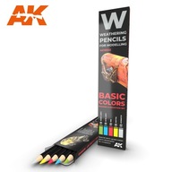 Sada 5 pasteliek AK INTERACTIVE 10045 Basic Colors Sada 5 pasteliek AK INTERACTIVE 10045 Basic Colors