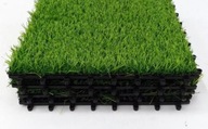 Umelá tráva v dlaždiciach 30x30cm zelená typ 2