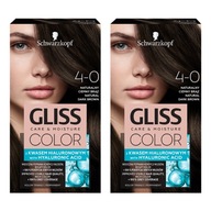 Gliss Color Farba na vlasy Natural Dark Brown x2 Gliss Color Farba na vlasy Natural Dark Brown x2