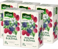 Vitax ovocný čaj malina a černica 20ks x 2g x5 Vitax ovocný čaj malina a černica 20ks x 2g x5