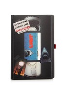 Značkový A5 linajkový zápisník Jaws VHS, 120 listov Značkový A5 linajkový zápisník Jaws VHS, 120 listov