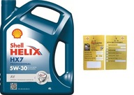 4L SHELL OIL 5w30 HELIX HX7 AV Professional