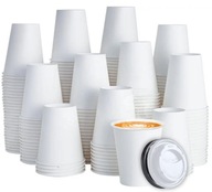 PAPIEROVÝ POHÁR NA HORÚCE STUDENÉ NÁPOJE + JEDNORAZOVÉ viečka 300ml PAPIEROVÝ POHÁR NA HORÚCE STUDENÉ NÁPOJE + JEDNORAZOVÉ viečka 300ml