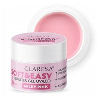 CLARESA Soft&Easy MILKY PINK gél na stavbu nechtov 12g CLARESA Soft&Easy MILKY PINK gél na stavbu nechtov 12g