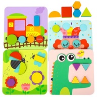 TOOKY TOY Puzzle 4v1 puzzle kocky TOOKY TOY Puzzle 4v1 puzzle kocky