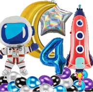 BALÓNY narodeniny 4 ROČNÉ DIEVČA VESMÍRNY RAKETOVÝ ASTRONAUT BALÓNY narodeniny 4 ROČNÉ DIEVČA VESMÍRNY RAKETOVÝ ASTRONAUT