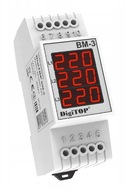 Digitálny voltmeter 3-fázový 2P 400V DiGiTOP BM-3