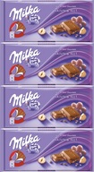 Milka čokoládové hrozienka a orechy 100g x4 Milka čokoládové hrozienka a orechy 100g x4