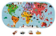 Puzzle do vane Janod World Map 3+ Puzzle do vane Janod World Map 3+