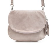 VERA PELLE dámska semišová crossbody kabelka, taštička s popruhom, RUŽOVÁ VERA PELLE dámska semišová crossbody kabelka, taštička s popruhom, RUŽOVÁ
