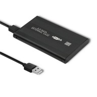 Hliníkový kryt Qoltec pre 2,5" SATA3 USB 2.0 HDD/SSD disky Čierny Hliníkový kryt Qoltec pre 2,5" SATA3 USB 2.0 HDD/SSD disky Čierny