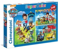 CLEMENTONI 3X48 EL. SUPER FAREBNÉ PUZZLE Tlapkovej patroly CLEMENTONI 3X48 EL. SUPER FAREBNÉ PUZZLE Tlapkovej patroly