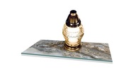 Stojan MONUMENT Tvrdené sklo na KVETINOVÉ SVIEČKY, vzor MRAMOR 52x30cm Stojan MONUMENT Tvrdené sklo na KVETINOVÉ SVIEČKY, vzor MRAMOR 52x30cm