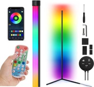 MODERNÉ rohové stojace svietidlo RGB LED + diaľkové ovládanie