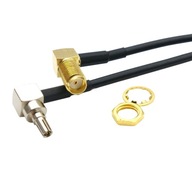 Pigtailový adaptér CRC9 zástrčka / SMA zásuvka 15cm Pigtailový adaptér CRC9 zástrčka / SMA zásuvka 15cm