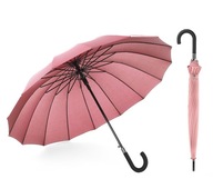Automatický dáždnik jednoduchý púdrovo ružový XL 105cm